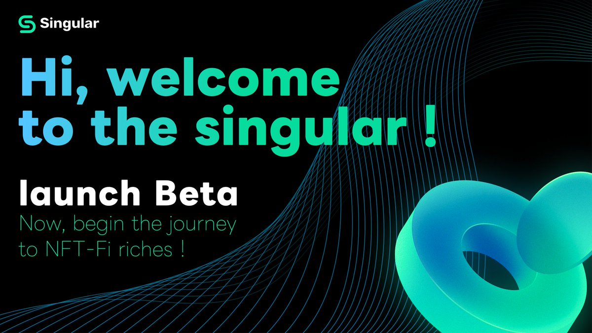 🚀Beta Testnet is live!

🔑Galxe's KEY NFT event is in full swing since yesterday. Stay tuned for the Singular Uni-II NFT event on Galxe, launching before Beta Testnet ends.

💰Don't miss out on Zealy either – earn USDT rewards through enjoyable tasks.

#NFTFi #SingularBeta #RWAs