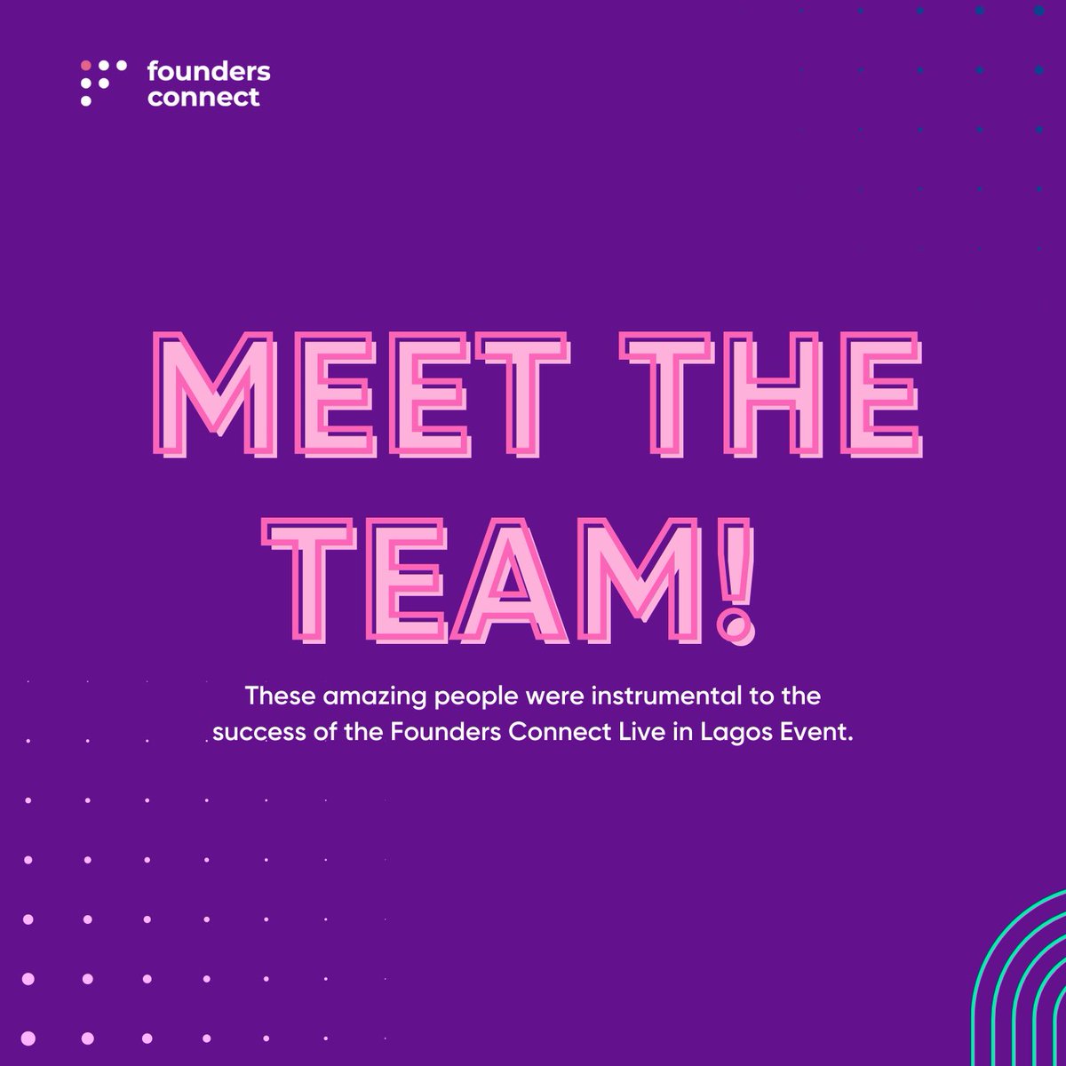 theFCshow_'s tweet photo. Meet the Founders Connect: Live in Lagos team! 💜

This event would not have been possible without the contribution of these amazing individuals who put in their all into ensuring everything went well. 

We celebrate them today! �� https://t.co/kIKBnoAM5R