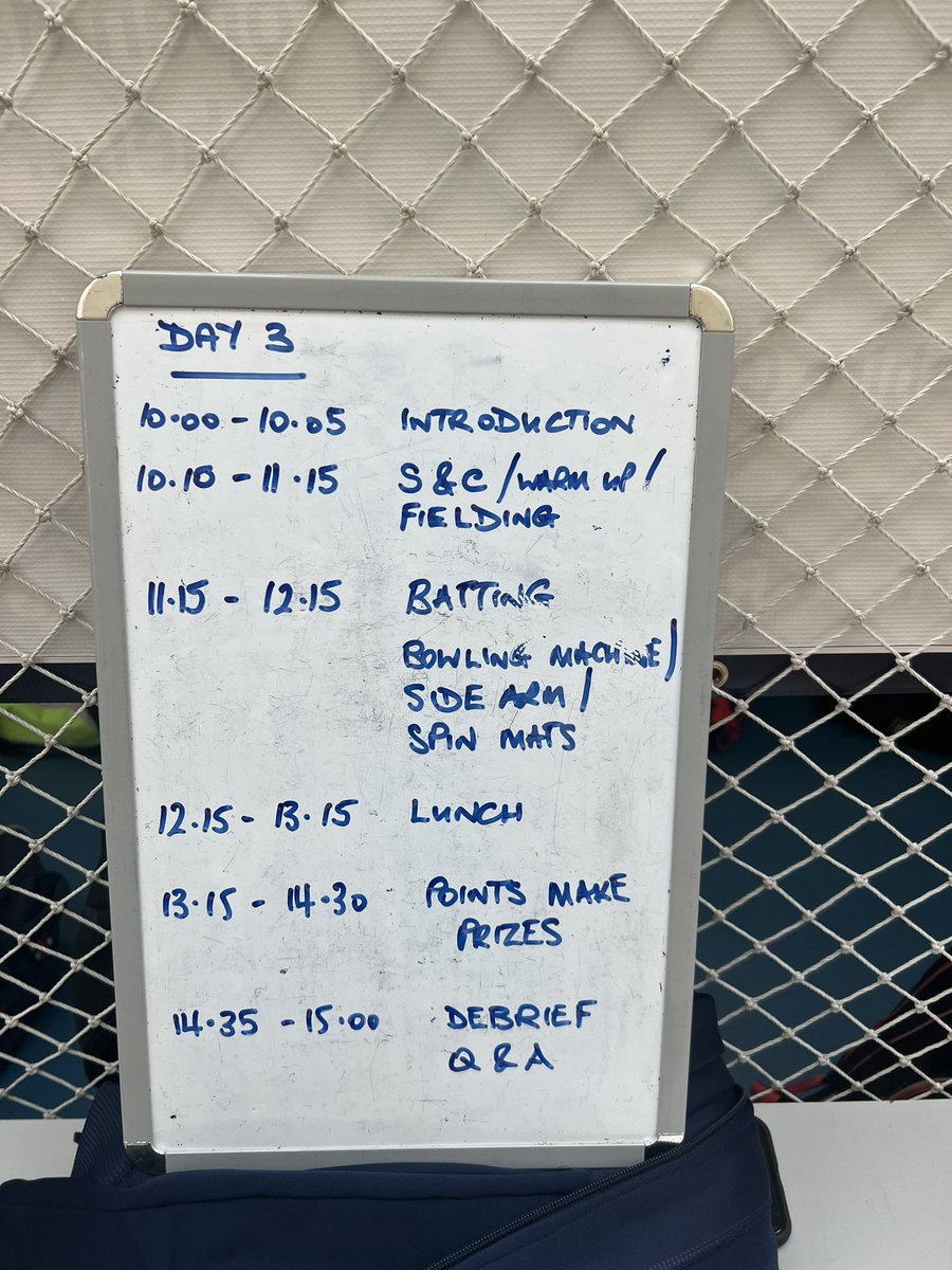 Third and final day for the <a href="/_MCCFoundation/">MCC Foundation</a> Springboard programme for our elite players from across the North. Today we welcome <a href="/sach_pai10/">Shachi Pai</a> from Lancashire Lightning. A huge thank you to <a href="/shakilmanirYCB/">Shakil Manir🏏</a> <a href="/emmamarloww/">Emma Marlow</a> <a href="/Jess_woolston/">Jess woolston</a> <a href="/North_Diamonds/">Northern Diamonds💎</a> Adam Trunks and <a href="/mickpicko/">Mick Pickering</a>