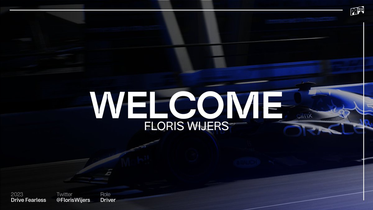 WELCOME | @FlorisWijers✍️     

Parnell Racing is happy to welcome Floris Wijers to our PC team!👊   

Floris is a talented driver having previously been in the F1 Esports Pro Series and currently racing in PSGL F2! We can't wait to work with you Floris! 💙

#DriveFearless