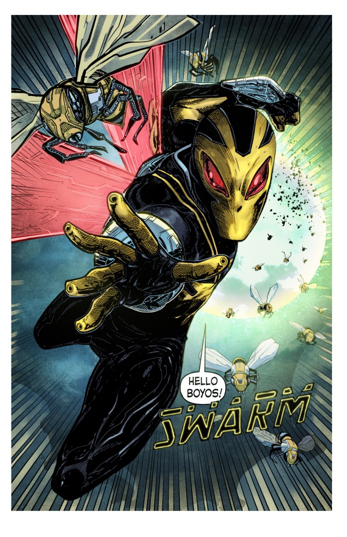 vegasdayreal's tweet photo. Swarm! 
The Superhero you've been waiting for!
 back it today https://t.co/IEva6d17ZM
art by Joe Ball King Toad Inc @Comicartmaster1
colors by me 
created by @mess_shane
#indiegogo #heroes #comics #Campaign #indiestuff https://t.co/JJyYnD3CuW