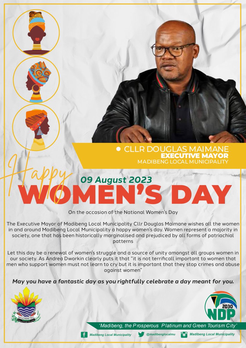 Cllr Douglas Maimane Madibeng Executive Mayor tweet media