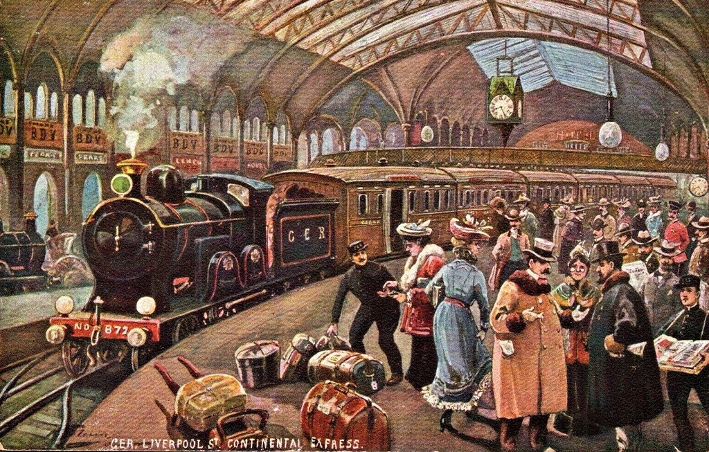 As we fight to save one of London’s great cathedrals of steam, Liverpool Street Station from destruction and disfigurement, our online talk series explores what can be learnt from 19thC #railways &amp; their legacy. More + book: bit.ly/3s6QJNp
#steamtrains #railwaystations