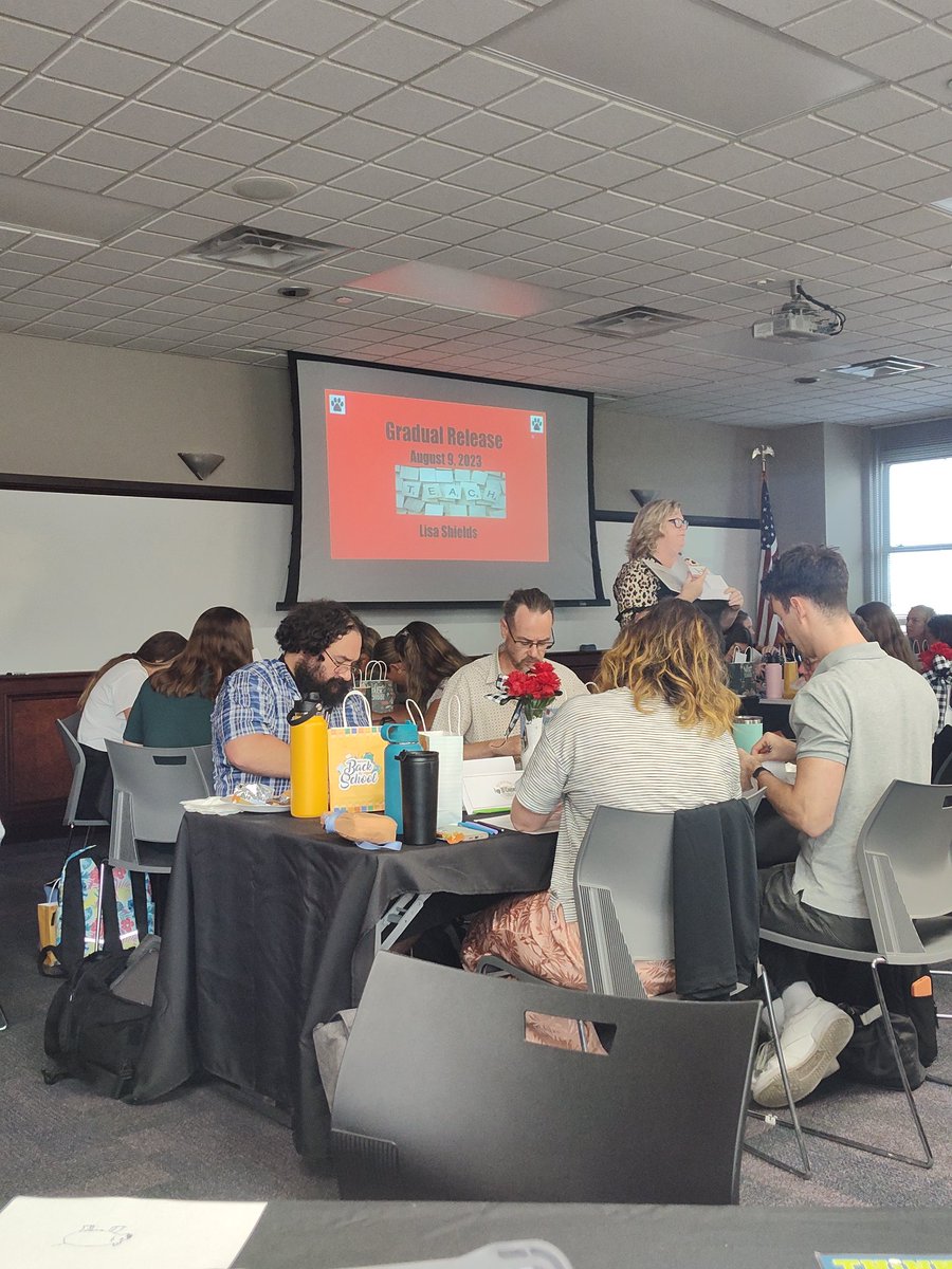 Happy First Day of PD Newport!! Mrs. Shields is leading PD on gradual release to NIS Staff this morning! 🐾♥️ <a href="/Newport_Ind/">Newport Independent School District</a> <a href="/aawatts22/">antonio watts</a>