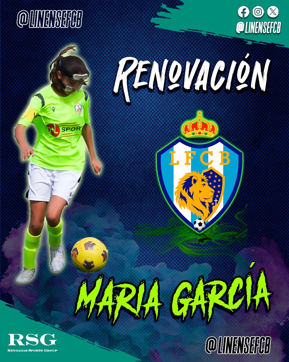 linensefcb's tweet photo. Juventud, pasión y dedicación en cada jugada. 🌟⚽ ¡Maria García renueva por dos temporadas más con Linense! A sus 15 años, ya brilla en la categoría senior con minutos y un gol. ¡Sigue demostrando tu talento en el campo! 💪🔥
#MariaGarcía #TalentoJoven #LinenseFCB https://t.co/xosLcOEIhL