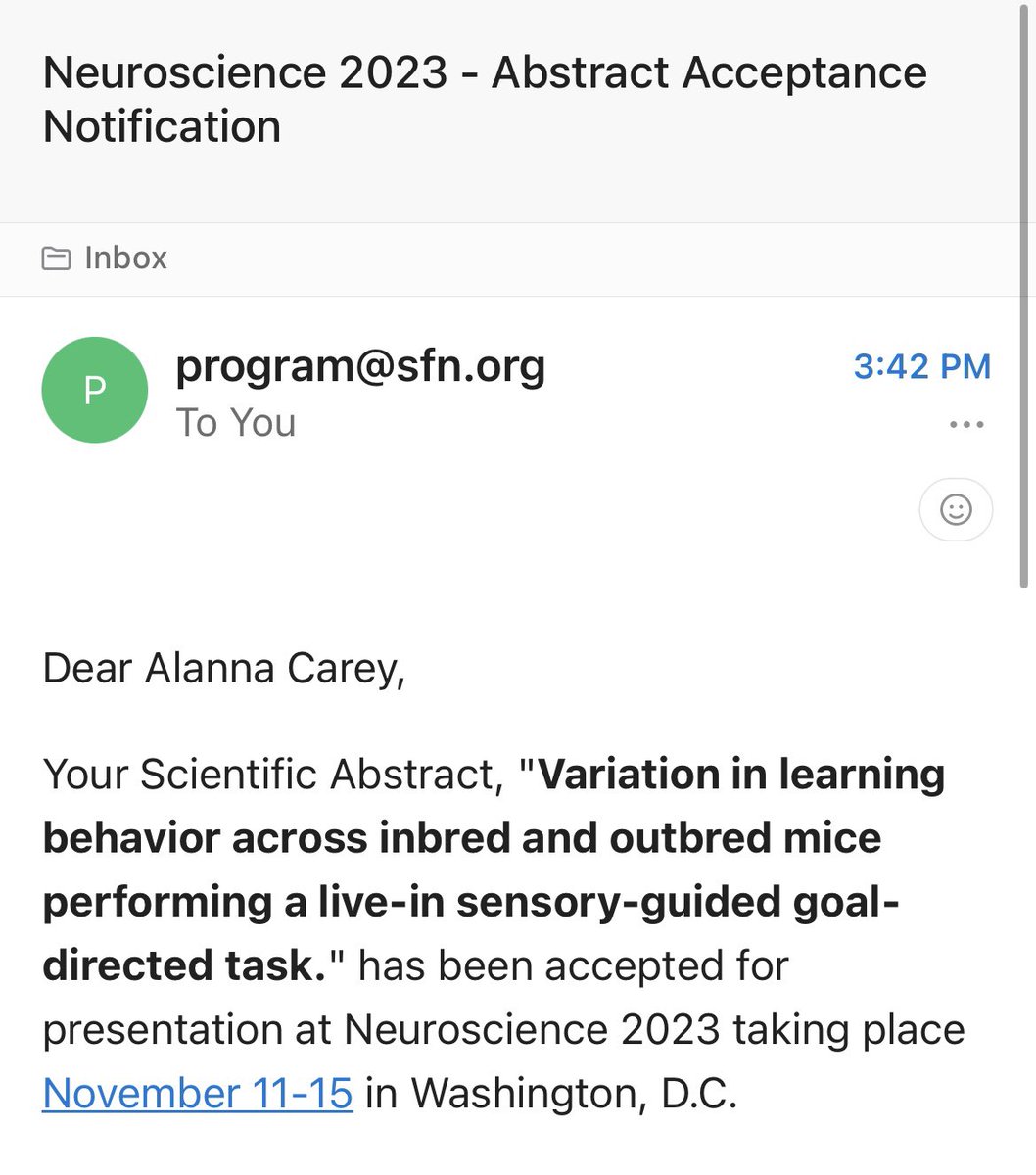 AlannaCarey3's tweet photo. Very excited to present part of my thesis results! See you all in DC!! https://t.co/Jw5386Q6Rk