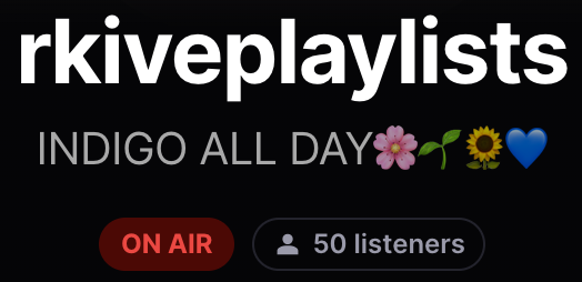 rkiveplaylists's tweet photo. We reached 50 listeners, now let’s go for 75, then 100!!! SPREAD THE WORD!! https://t.co/DN30N4EeS1