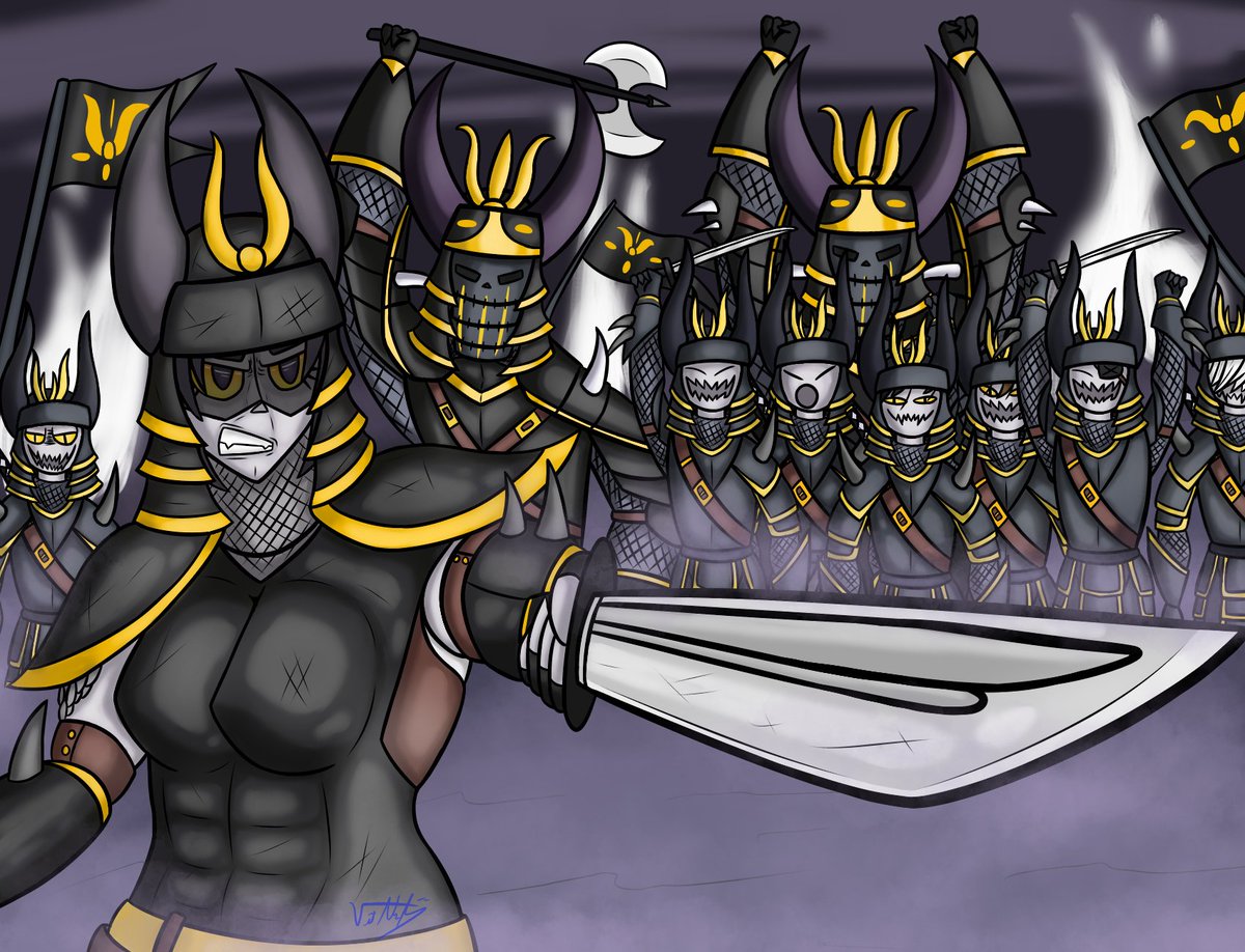 The_VM35's tweet photo. Birthday gift for my friend @Shado3SFW of her warrior Hent and his army! hope you like it an sorry for the wait!

#art #fanart #ilustration #digitalart #drawing #draw #Demon https://t.co/zfKlscpO3H