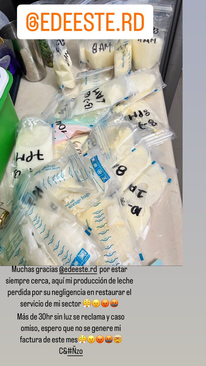 KatheJorge's tweet photo. Por su negligencia en resolver un servicio, hoy 48hr sin energía eléctrica, banco de leche dañado, alimentos dañados. Fck impotencia🤬😡😠😤 https://t.co/iqRsa7fCQc
