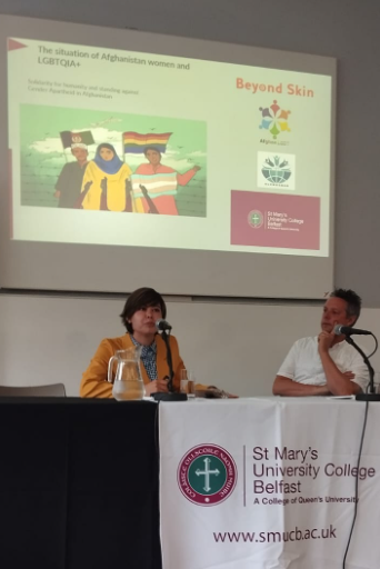 Wonderful to hear @bpaigham at @FeileBelfast today discussing the struggles of Afghan women & LGBTQ+ communities, both in Afghanistan and when they reach countries of refuge. What an inspiration.

We look forward to welcoming Basira to meet our members in the future.