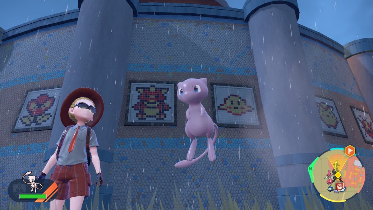 OniBelfi's tweet photo. Mew chiquito #MiPropioMew #PokemonEscarlataPurpura #NintendoSwitch https://t.co/6kf9ekoSfI