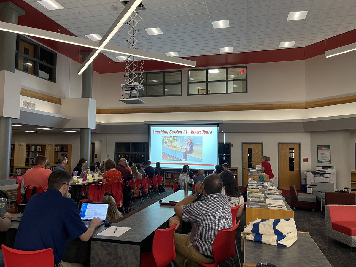 Ms. Matthews is supporting our new teachers reflect on the importance of room arrangement using video tours from experienced teachers.