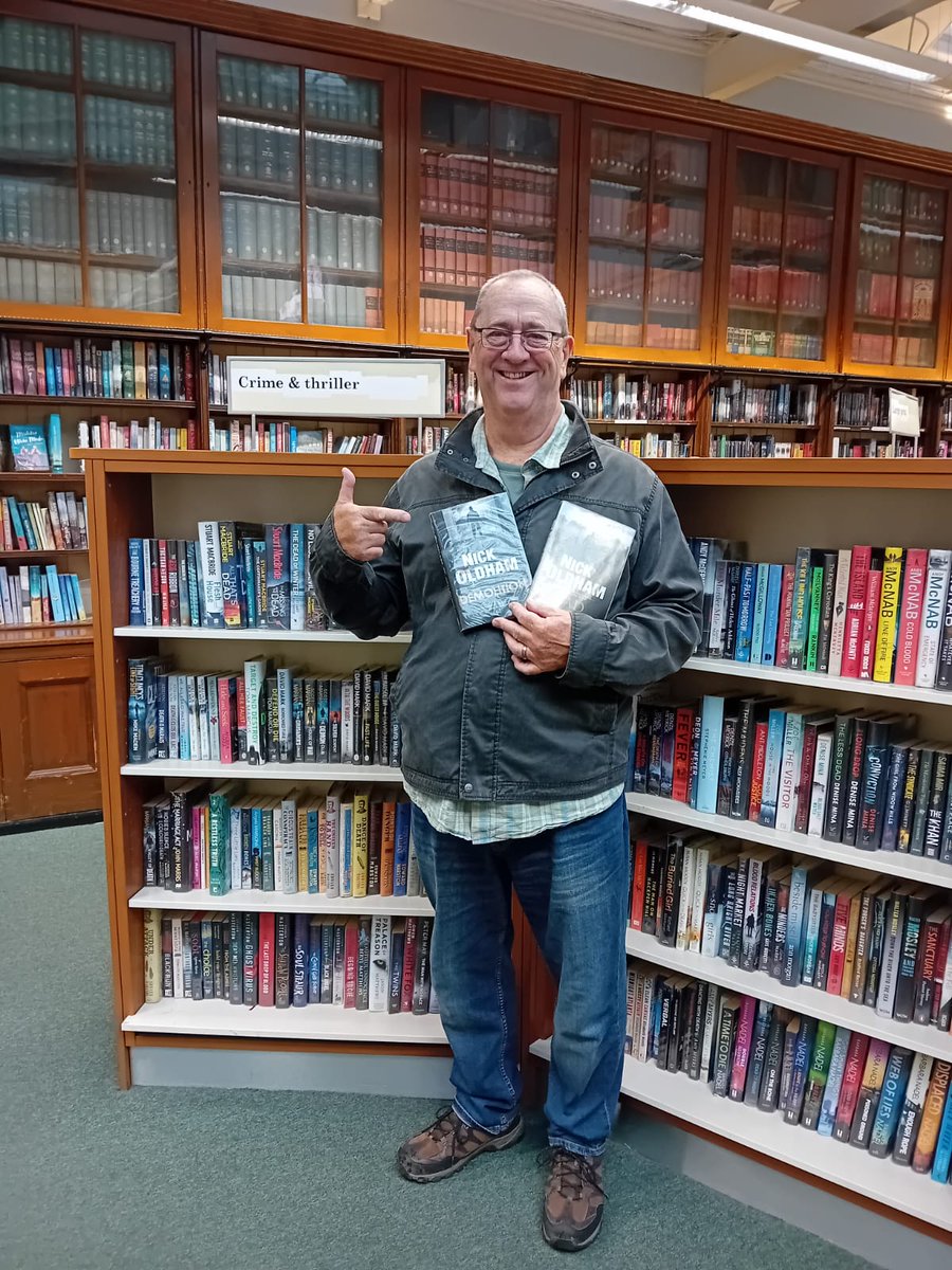 NickOldhamBooks's tweet photo. London visit included popping into #Wimbledonlibrary, obviously! (Please excuse the rather rough n ready appearance) https://t.co/KlxD32NuOA