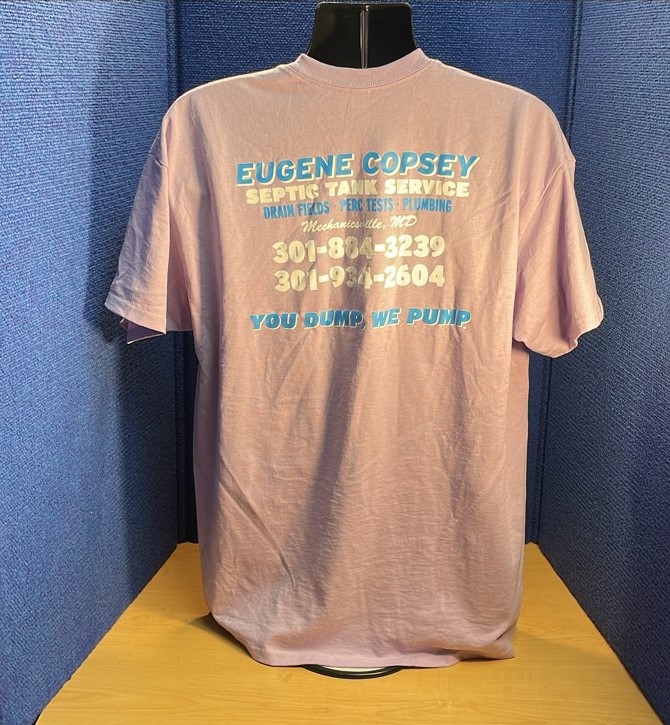 Thank you to Eugene Copsey Plumbing, Septic & Well Service, LLC for your order  This is a 2 color left chest & full back #plumbingservices #septicsystem #imprintedapparel #customapparel #screenprinting #KNC #fulfillment #graphicdesign #promtionalproducts #shoplocal #smallbusiness