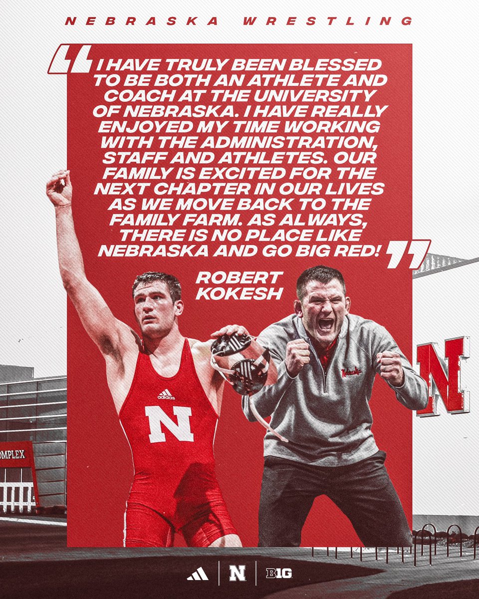 Once a Husker, always a Husker.

Thanks for everything you’ve done for the program and good luck in your next chapter!