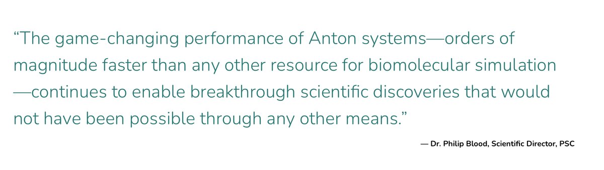 HPC_Guru's tweet photo. This year’s #SC23 Test of Time Award recognizes a paper presented during #SC09, held in Portland, “Millisecond-Scale Molecular Dynamics Simulations on #Anton”

Congratulations to all 22 authors! 

https://t.co/KSgrB4BYXe

#HPC via @Supercomputing https://t.co/2ABe0sGMLM