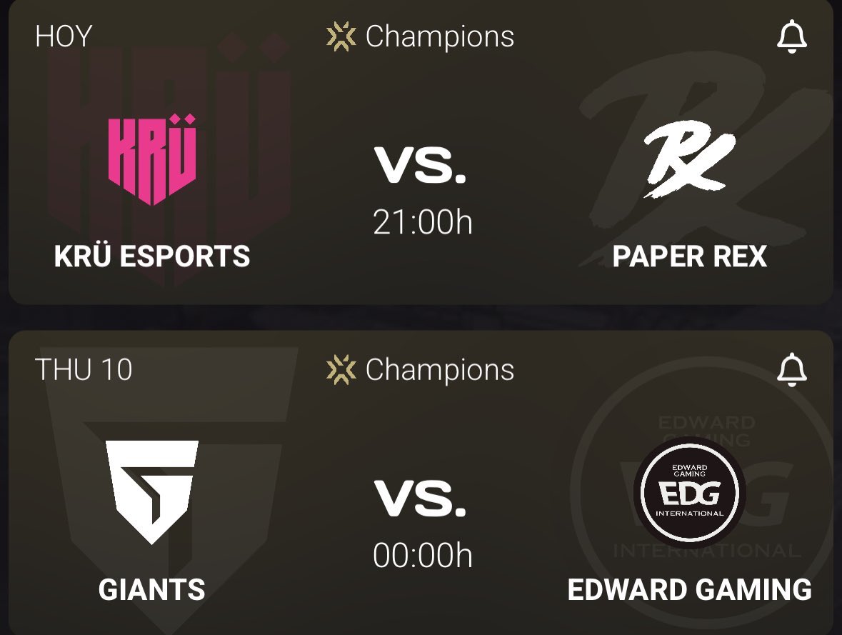 Robetxx29's tweet photo. Los partidos de hoy en champions están 🔥 #VCTChampions https://t.co/yhmhgdfnQF