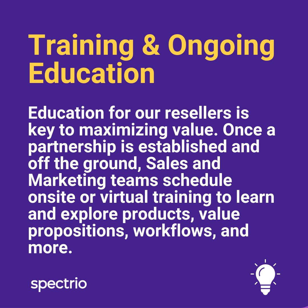 TweetSpectrio's tweet photo. Wondering how a partnership with Spectrio can benefit you? Creating strong, long-lasting, and mutually benefitting partnerships can drive revenue and provide your business with a number of advantages.

Learn more now and become a partner today!
https://t.co/adV5WfnFGc https://t.co/LBgF7G8sNB