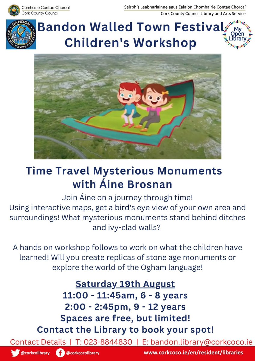 tasteofbandon's tweet image. All happening in #bandonlibrary for @HeritageWeek . Spaces limited. Booking info below.
@HeritageHubIRE  @Corkcoco @pure_cork @Failte_Ireland @bandon 
@BandonBusiness 
#lovebandon #whatsonwestcork