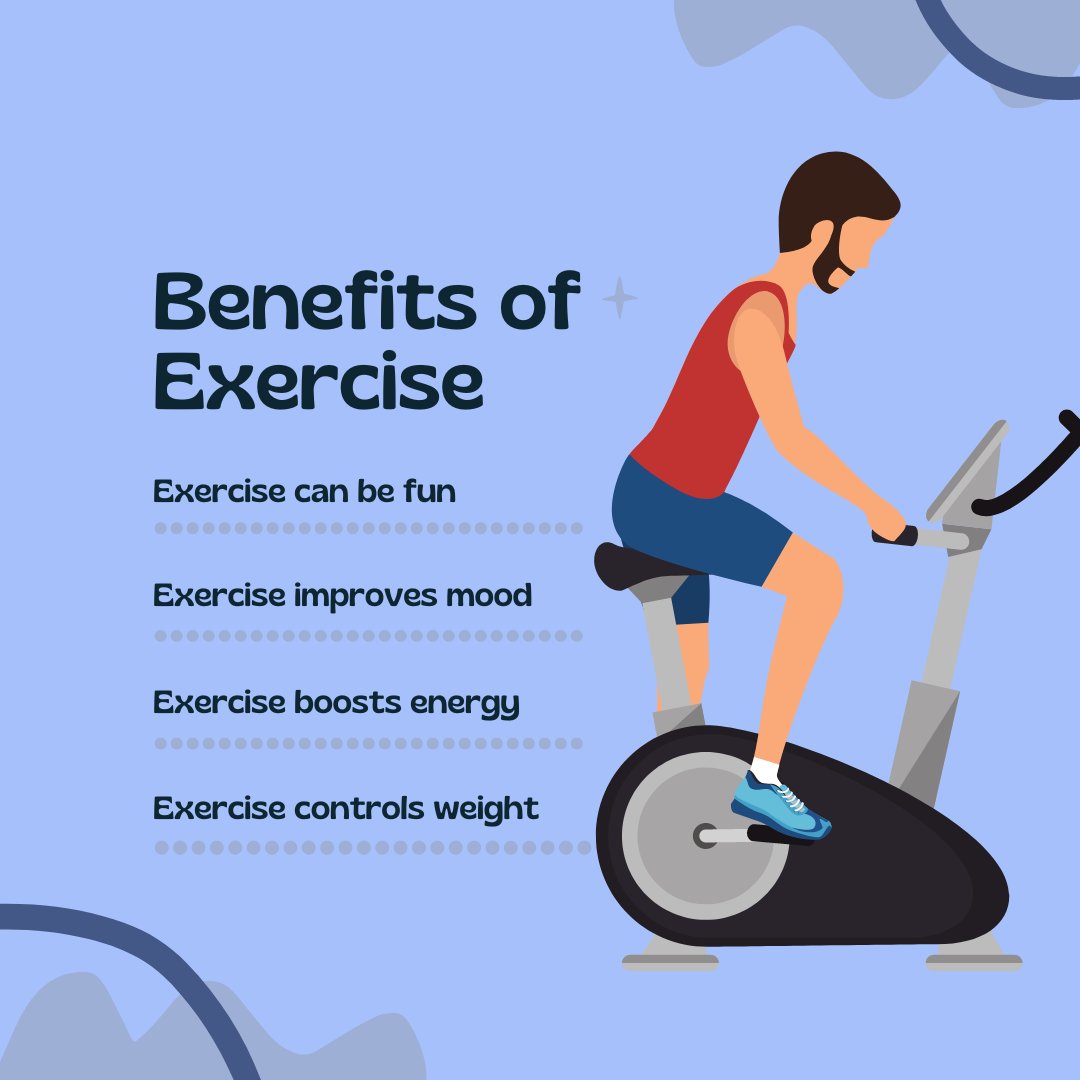 x852dxQTR7MGtmE's tweet photo. Benefits of Exercise
#benefitsofexercise #exercise #fitness #mentalhealth #health #healthylifestyle #benefitsofwalking #workout #weightloss #diet #youarewhatyoueat #benefitsofcolostrum https://t.co/Q8mCrNiR8e