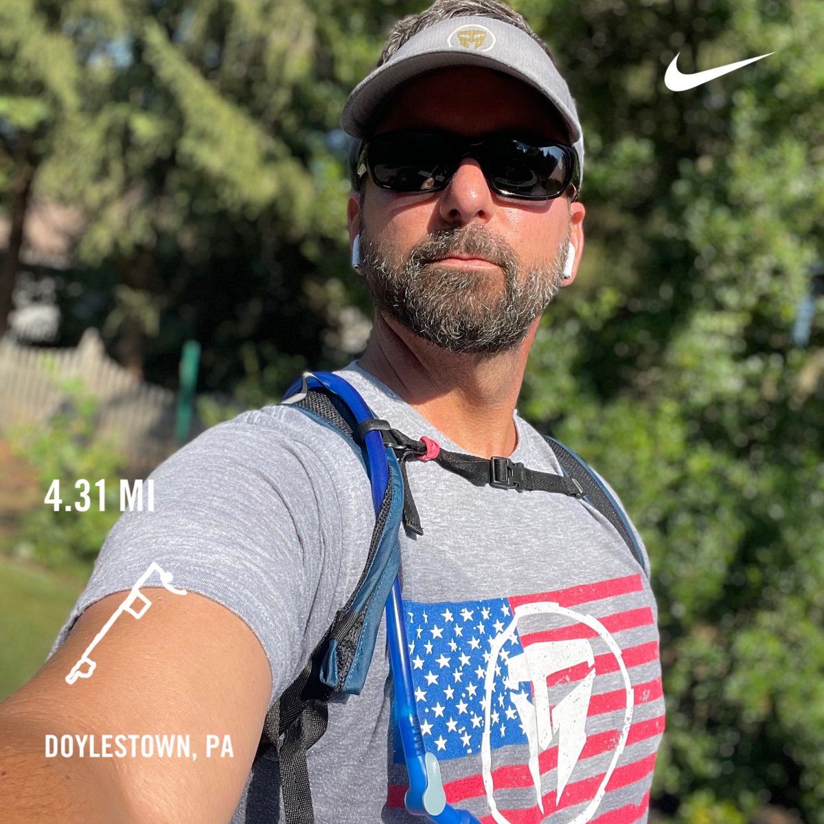 brahvere's tweet photo. Beautiful morning weather in Southeast Pennsylvania today! Training for TMF 911 heroes 5k. #travismanion #travismanionfoundation https://t.co/b2Anyjomo1