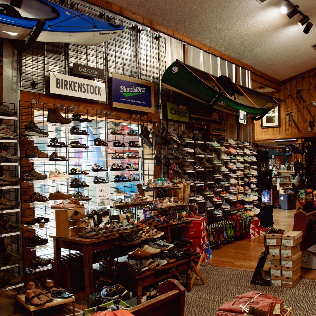 We're your one-stop shop for the best shoes on the market! Whether you're looking for some comfortable <a href="/birkenstockusa/">BIRKENSTOCK USA</a>, durable <a href="/blundstoneUS/">Blundstone USA</a>, or supportive <a href="/hoka/">HOKA</a>, we can guarantee you'll find something you need on our wall.

#LiveYourPassion #ShopLocal #KnoxvilleTN #Outdoors