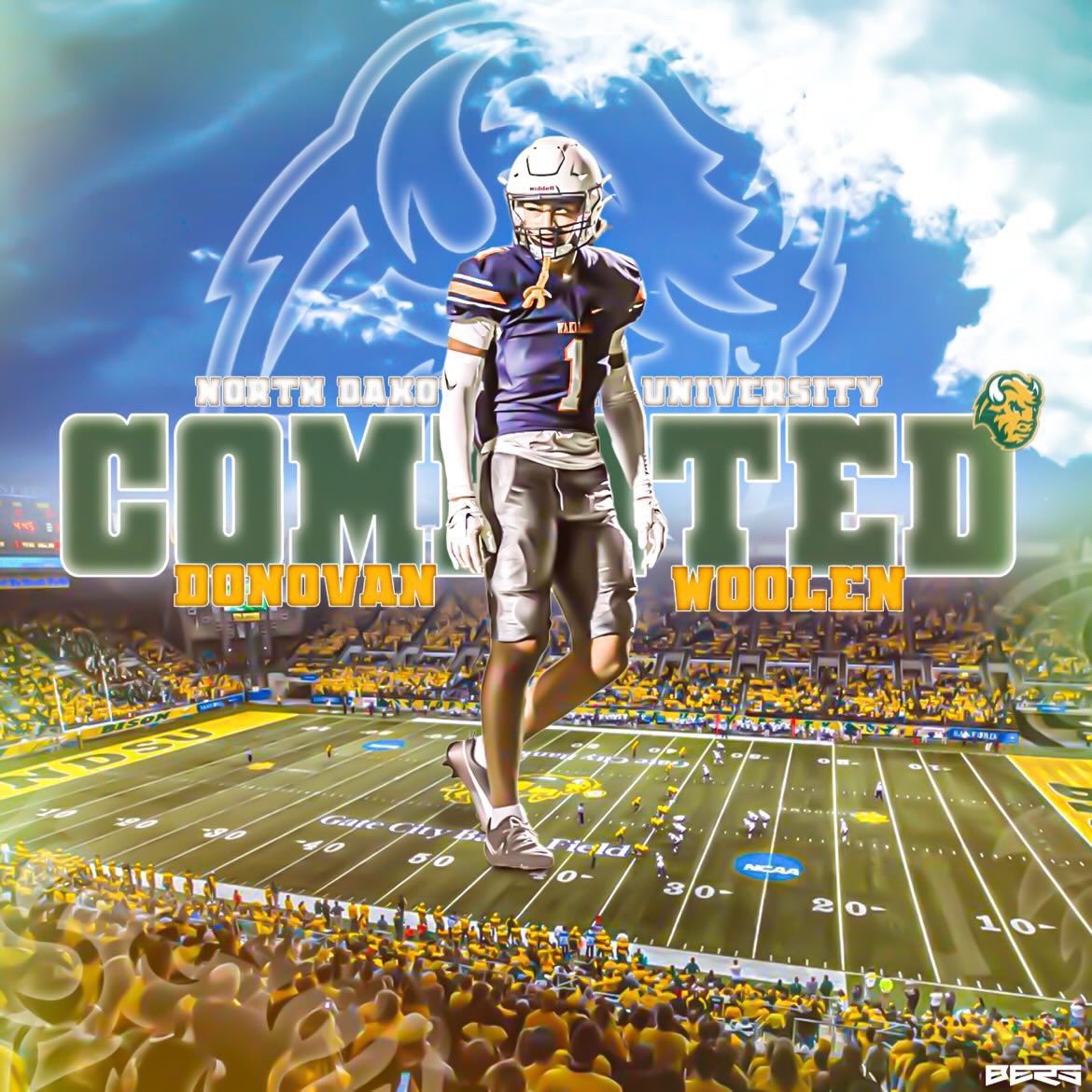 COMMITTED!!! 🦬 🟢🟡

<a href="/Coach_Entz/">Coach Matthew Entz</a> <a href="/JPetrino/">Coach Jason Petrino</a> <a href="/CoachOlsonNDSU/">Coach Grant Olson</a> <a href="/lew_walk7/">Lewis Walker</a> <a href="/NDSUfootball/">NDSU Football</a> <a href="/NDSUathletics/">NDSU Athletics</a>