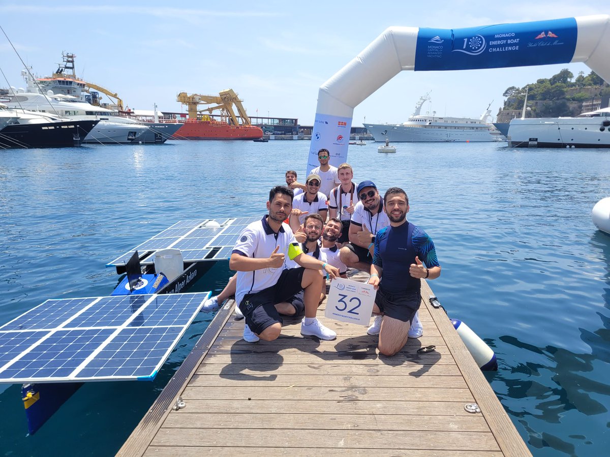 solarboatytu's tweet photo. TU YILDIZ SOLAR BOAT TEAM olarak 2023 MONACO #energyboatchallenge yarışmasını tamamladık. Yaşadığımız çeşitli aksaklıklara rağmen elimizden geleni her daim yaptık ve birçok takımın önünde yarışmayı bitirmeyi başardık. https://t.co/RuVggRznCm