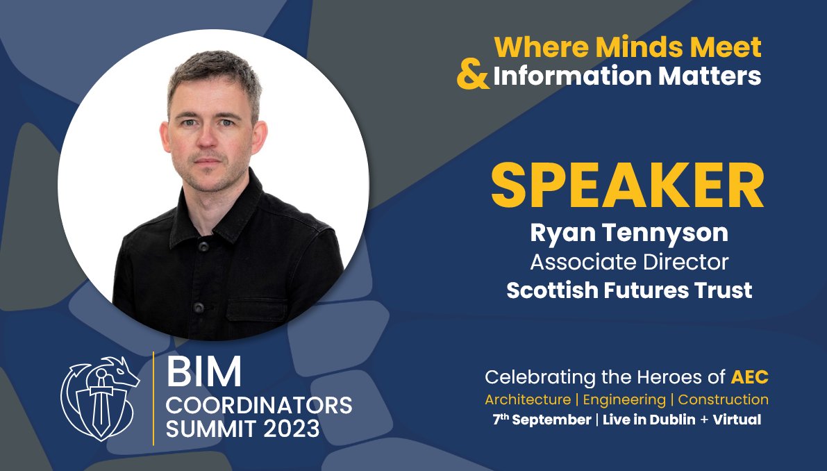 We are delighted to announce Ryan Tennyson, from @SFT_Scotland, as a Speaker at the BIM Coordinators Summit 2023. See more here: bimcoordinatorsummit.net/speaker/ryan-t…. #BIM #BIMcoordinatorSummit2023 #BIMheroes #AEC #Architecture #Engineering #Construction #DigitalTransformation #Innovation