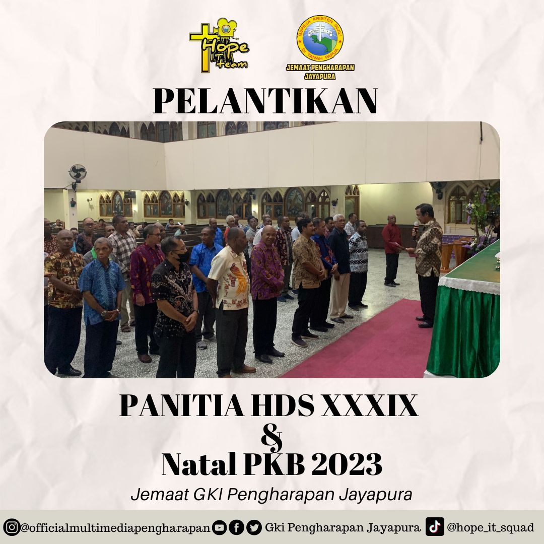 hope_it_team's tweet photo. Ibadah Gabungan PKB 9 RAYON Pelayanan Jemaat GKI Pengharapan Jayapura yang dirangkaikan dengan Pelantikan Panitia HDS XXXIX dan Natal PKB Jemaat GKI Pengharapan Jayapura Tahun 2023
#gkipengharapanjayapura #klasisportnumbay #portnumbay #ibadah #gabungan #persekutuan #hopeit https://t.co/W5ZiysuMM7