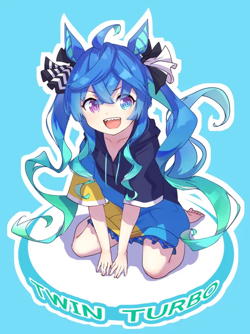 初描きツインターボ師匠! #ウマ娘 #ツインターボ