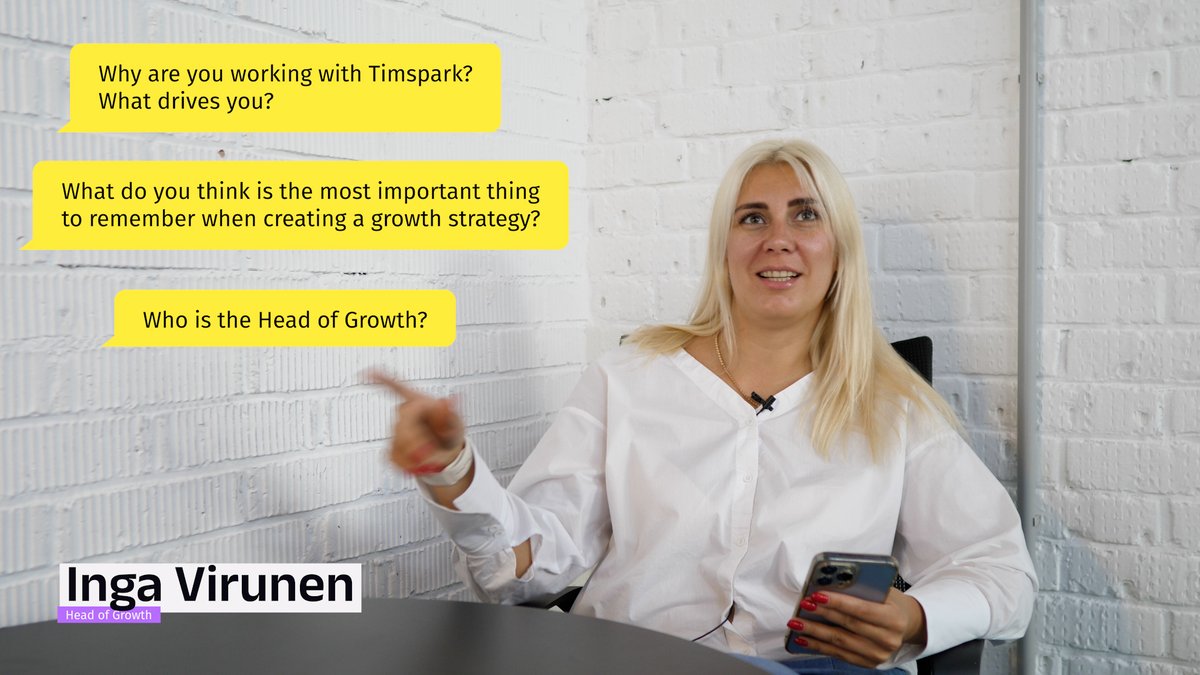 timspark_com's tweet image. We&apos;re thrilled to share a new episode of the #TimsparkTalks with Inga Virunen, our Head of Growth. 🌱

linkedin.com/feed/update/ur…