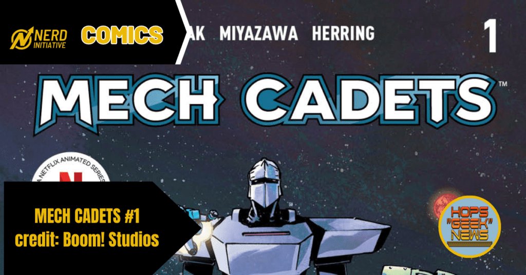 Oh yes #NCBD is just getting started at #NIBullpen check this review from @hopsgeeknews on #MechCadets no.1 from @gregpak @takmiyazawa #IanHerring @SimonBowland and @boomstudios on the @Nerd_Initiative website ⬇️⬇️

nerdinitiative.com/2023/08/09/mec…