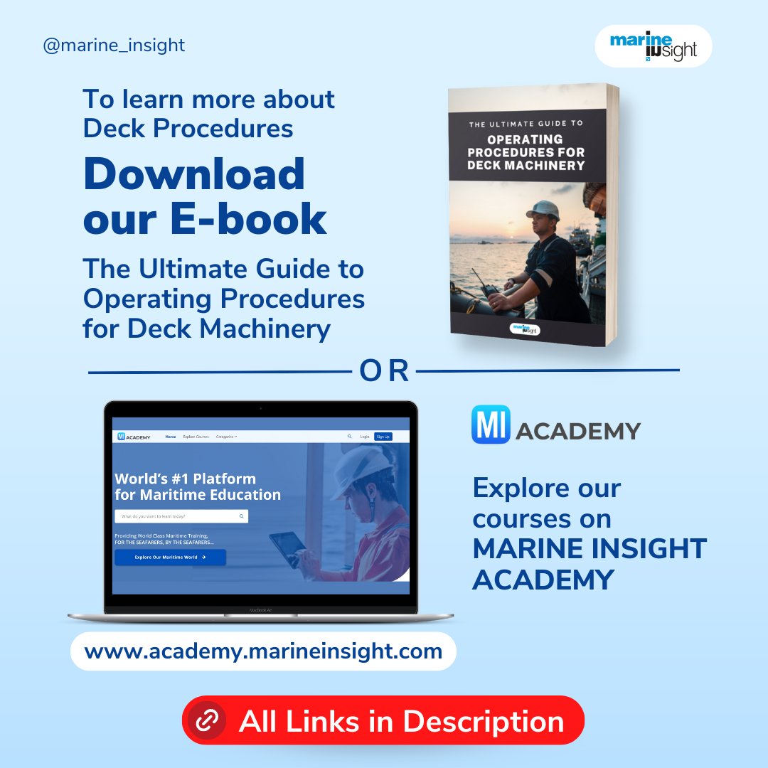 MarineInsight's tweet photo. Do you know the different types of chocks used onboard ships?
Which is the last chock?
Do visit https://t.co/n0ONAK0GIA to undertake various maritime courses on different topics.
Deck operations ebook-
https://t.co/zcuhgN6EUx
MI Academy - https://t.co/UMP6mjzGDC
#Chocks https://t.co/t7UEIi4rlg