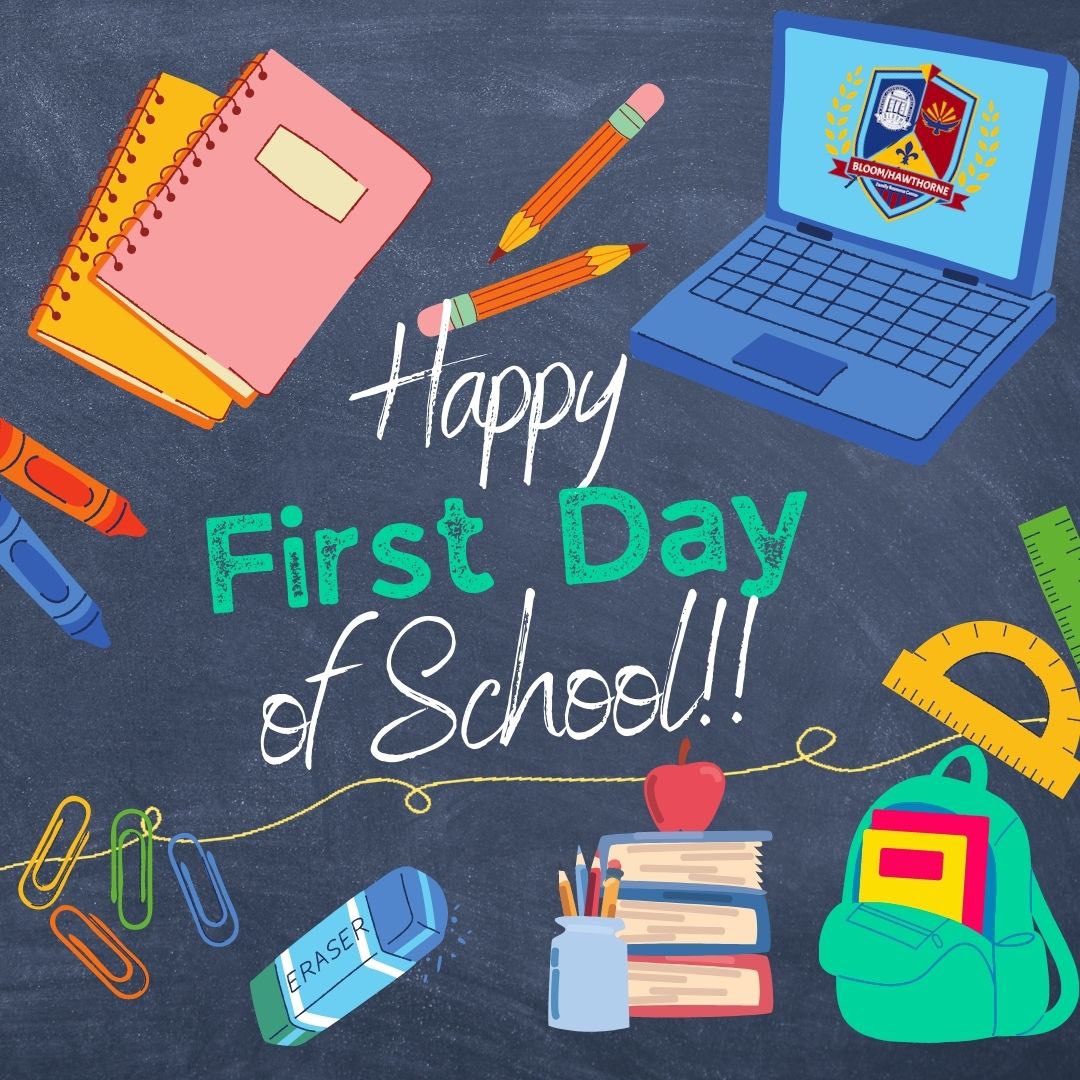 Happy 1st Day of School <a href="/BloomBulldogs/">Bloom Elementary</a>  &amp; <a href="/hawthornehawks/">Hawthorne Elementary</a>, have a wonderful day! Remember your <a href="/BloomHawthorne/">BloomHawthorneFRC</a> FRC is here if you need anything; it’s going to be a great 23-24 school year! 

#wearejcps #jcpsfirstday <a href="/GoffnerGwen/">Dr.  Gwen Goffner</a> <a href="/JCPSAsstSuptASP/">Dr. Alicia Averette</a> <a href="/FRYSC_JCPS/">FRYSC JCPS</a>