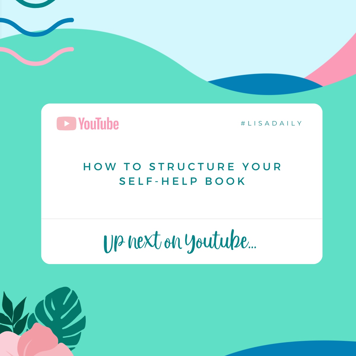 lisadaily's tweet image. Writing a Self Help Book? 

I’ll teach you the 9 key sections you’ll find in nearly all bestselling self-help books – and step-by-step, we’ll cover EXACTLY how to write them.

➡️ youtube.com/watch?v=DPws94…
#SelfHelp #HowToWrite #AmateurAuthor