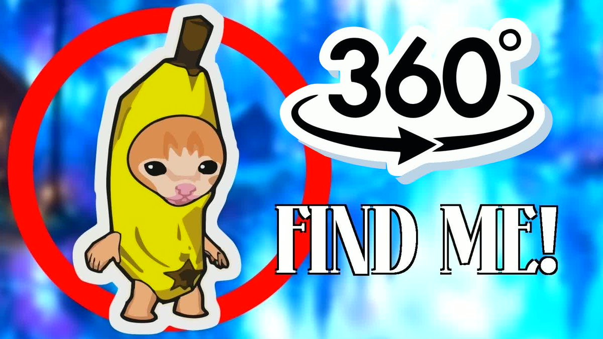 GrinchYoutube's tweet photo. https://t.co/w7Q5aD47IS

Join the challenge to find Banana Cat hidden in this 360° VR 4K video. Look around carefully and see if you can find the cat 🐱!  #VR #BananaCat #Challenge #360Video #360VR #HideAndSeek https://t.co/7MCfX5gH7y