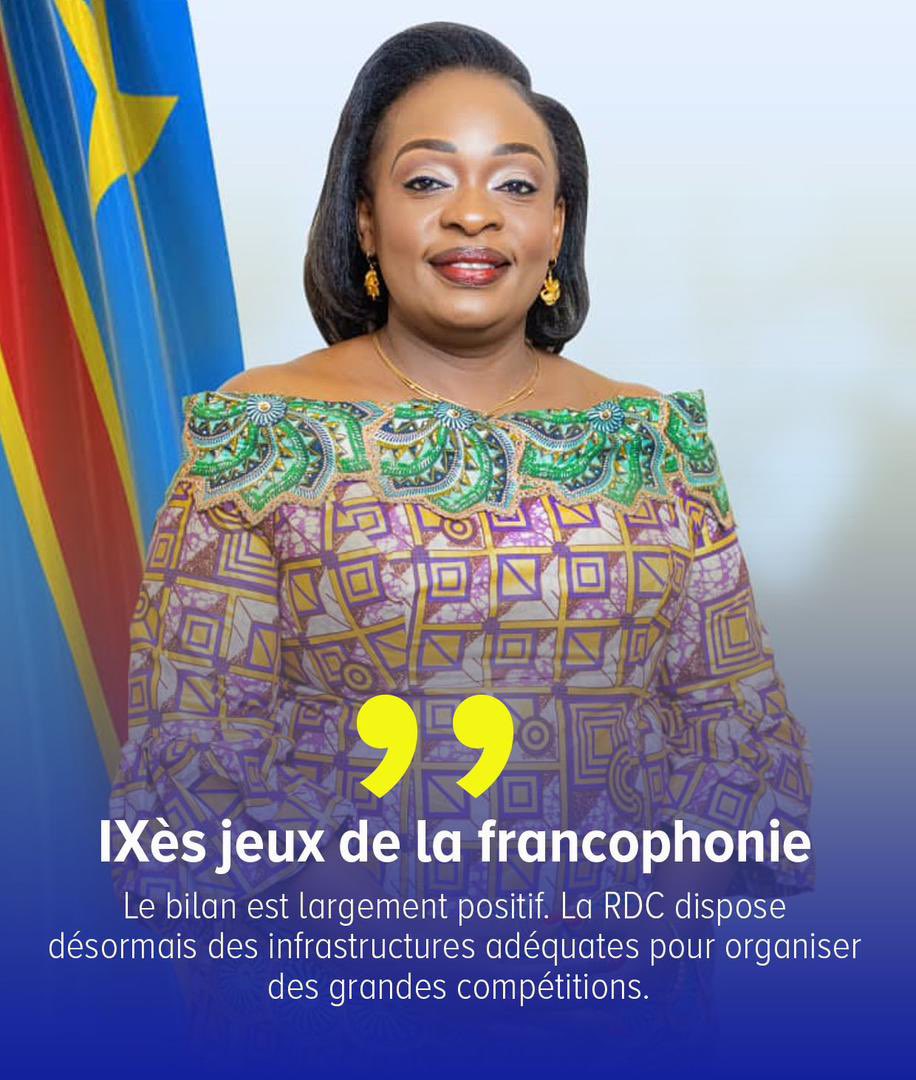CongopresseNet's tweet photo. La députée nationale @NyenyeziSolange très satisfaite de la réussite de l’organisation des IXes jeux de la francophonie à #Kinshasa https://t.co/w1i4tkMjAu