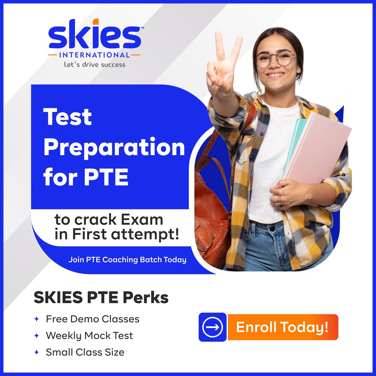 Looking for the best place for PTE Coaching? Learn the latest tips and tricks for scoring high by experienced Faculty.

Call us today: 9646 255 255 / 8054 255 255.
.
.
.
#PTECoaching #PearsonTestofEnglish #PTEClasses #PTETestPrep #PTECoaching #SkiesInternational #StudyAbroad