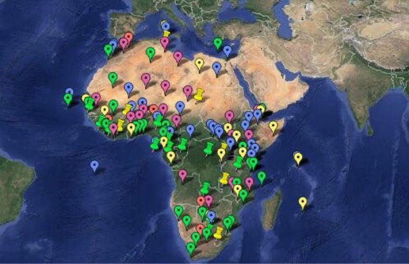 matinyarare's tweet photo. US COLONIZATION OF AFRICA.

The US has military operations [outposts] in 53 countries out of 54 on the African continent. The only country in which they don’t have any military activity on the continent is Zimbabwe, hence there is no pin on Zimbabwe. 

This is information you will not easily find in the conventional mainstream media because it’s being handled with such secrecy by the US State Department. Albeit, due to the Access to Information Act, some information has been released through pressure from civil society groups to shed light on US operations in Africa. 

These military operations or outposts range from:
• Military Bases
• Forward Operating Sites and Locations
• Contingency Security Locations
• Contingency Locations
• Lilly Pads
• Refueling stations
• Airports
• Training and advisor partnerships
• and various shared facilities. 

Each of the different color pins below symbolizes the nature of operation the US has in the countries with pins. 

For example the blue pin symbolizes a military base and yellow a training and advisory partnership outpost.

These outposts in Africa are part of the new US strategy for Africom known as *The New Normal*, where the US seeks to have a light presence on the continent while possessing the capability to deploy as many military assets as needed to any part of Africa in less than 3hrs using its logistical operation referred to as *New Silk Road*. 

Africom currently operates from Ramstein, the biggest foreign US base with over 9200 US personnel stationed in just this one base. The base is literally a self contained city in Germany with its own schools, hospitals, malls, stores, factories and such. 

Unbeknown to most, Germany is a US colony, meanwhile, US naval assets are stationed in Sigonella Italy, another US colony, ready to attend to any arena in the Europe, the Middle East and Africa region. 

I know many of you might find my language confusing, but go back to the Potsdam Agreement, Martial Plan and New Deal, you will understand that for Europe to get out of the economic ruination of the Second World War, they had to become colonies of the US for them to get access to reconstruction capital and cheap African resources from their former colonies that were now being recolonized by US multinationals and vulture funds. 

This capitulation to US imperialism culminated in NATO (a form of US occupying force) and the EU, with Brussels becoming the administrator  of Europe on behalf of City of London and District of Columbia [Washington] which is also known as the military head quarters of the western world order.

It is for this reason that the US has over 45000 soldiers and over 45 military installations in Germany (more than the 23 they have in Japan, another US colony), to ensure that Germany will never rise as a military power again. 

Now, the US agenda is simple: a recolonization and occupation of Africa as they did Europe. 

Some might even suggest that the objective is already complete and in effect, as each base that the US has established in a country exerts overt military control and a threat of military reprisal if the host is not compliant to US interests.

Just recently, the US CIA, oversaw a coup-by-ballot by the new Zambian President, Hakainde Hachilema, and as a reward, he agreed to open an AFRICOM office (or base) in Zambia, to augment the U.S. bases in Botswana and Kenya to secure Southern and East Africa. 

#UScolonizationOfAfrica
#NewWorldOrder

Written 27 October 2017 by Rutendo Bereza Matinyarare.