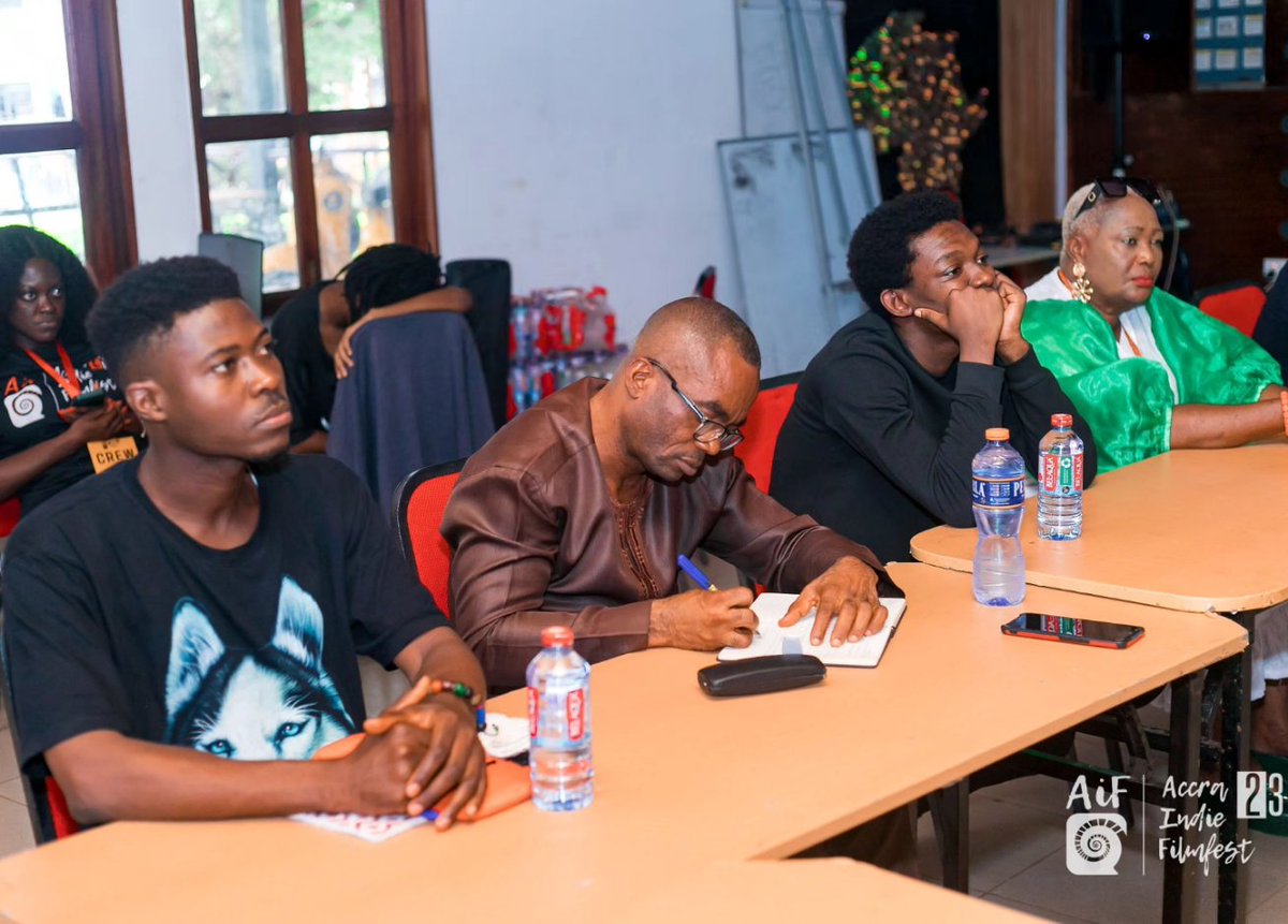 accraindiefilm1's tweet photo. If you missed out on our very first workshop for the festival on the topic "Directing Your First Short Film" this is how we had the kick off.

We look forward to seeing your works pretty soon!!

#AiF23 https://t.co/pwJwh5orXw