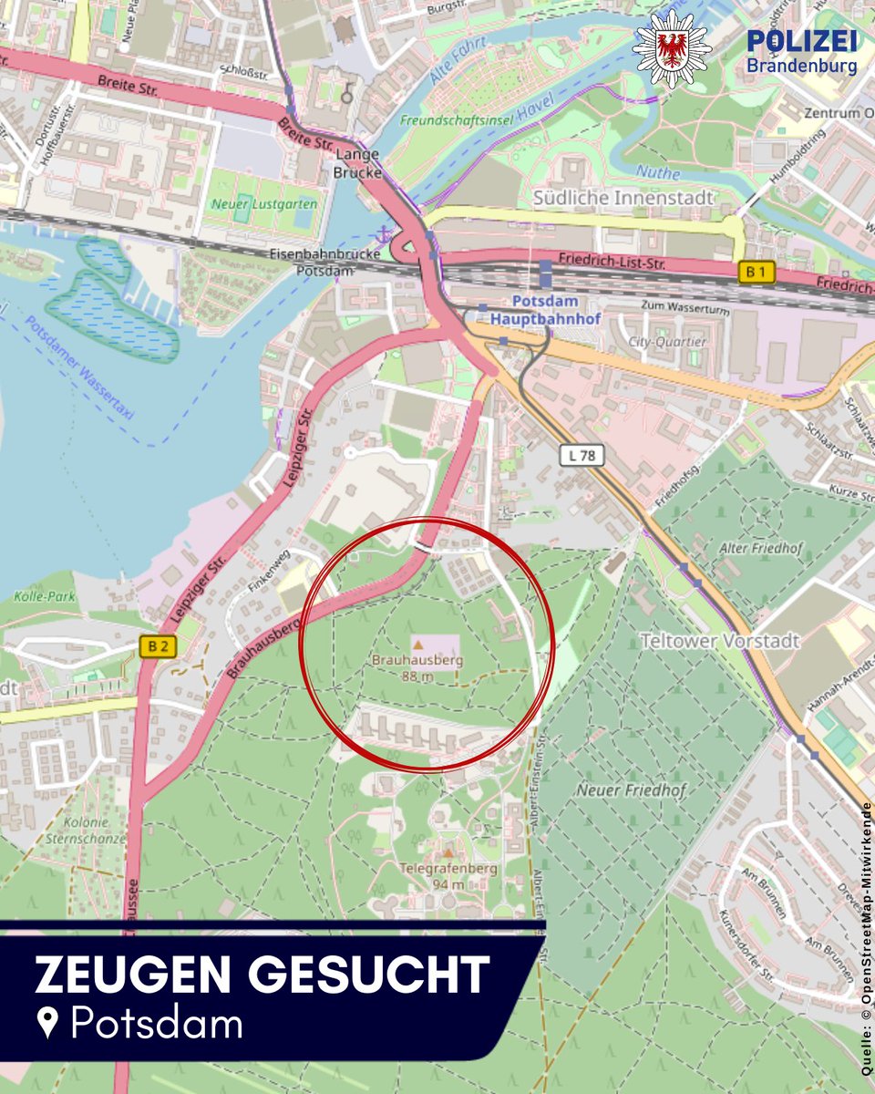 PolizeiBB's tweet photo. #Zeugengesucht
Am Nachmittag des 05.08.23 (Samstag) ereignete sich ein Brand im ehem. #Potsdam​er Landtagsgebäude auf dem #Brauhausberg.

Haben Sie zw. 12 - 15:30 Uhr Beobachtungen im Zusammenhang mit dem Brandgeschehen gemacht?

Hinweise an PI Potsdam☎️ 0331 5508-0 oder online. https://t.co/LrUGJcJWsz