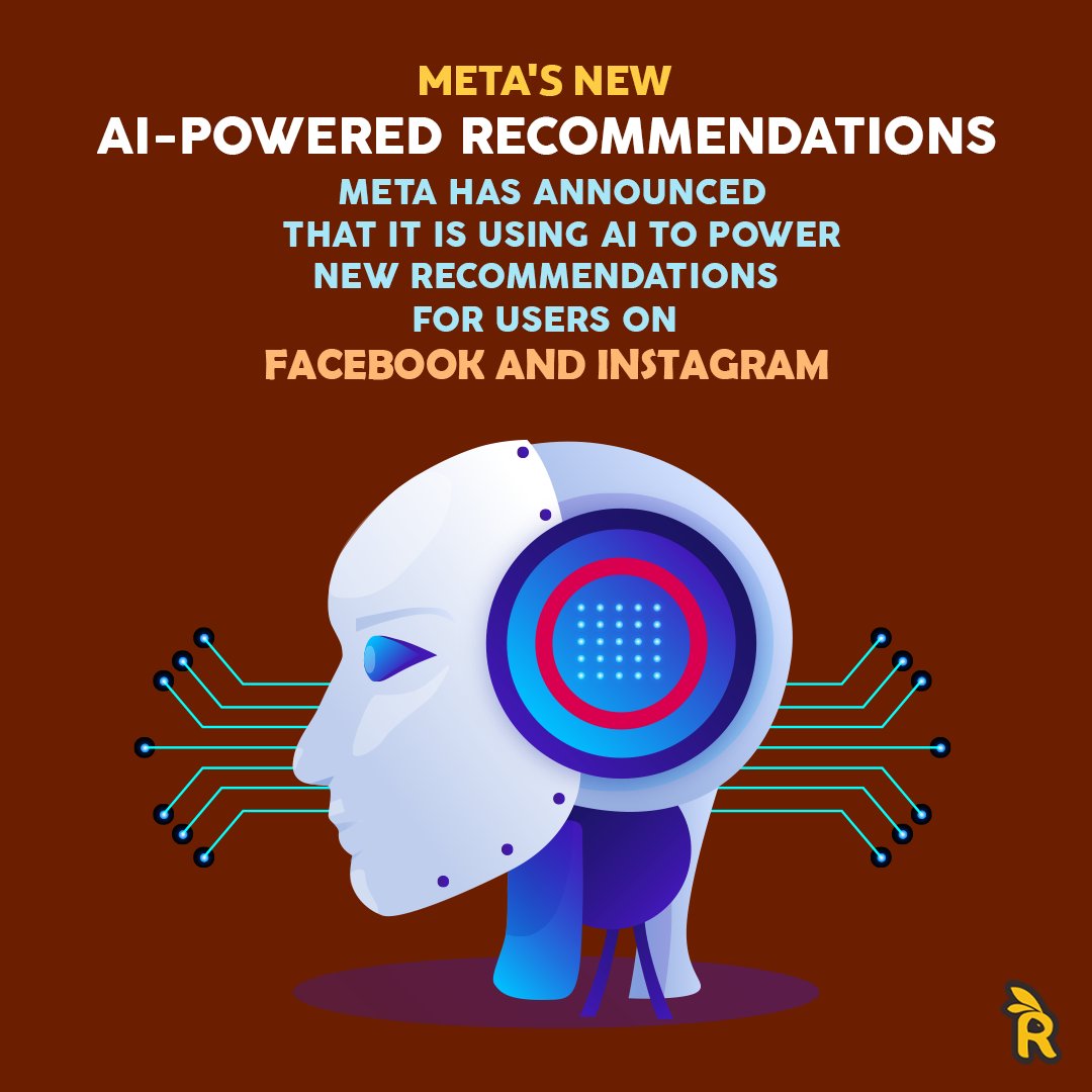 rabbitgloballk's tweet photo. Meta has announced that it is using AI to power new recommendations for users on Facebook and Instagram. The new recommendations will be based on factors such as user interests, past activity, and friends' activity.

#rabbit #rabbitglobal #avatar #meta #NewUpdate #socialmedia #AI https://t.co/bgpd4BNh8I