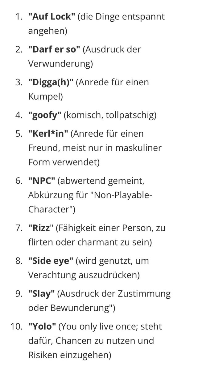 DummeWitze's tweet photo. Die Top 10 Jugendwörter 2023.

Wo ist „Zwambo“? https://t.co/NilU4FbRUM