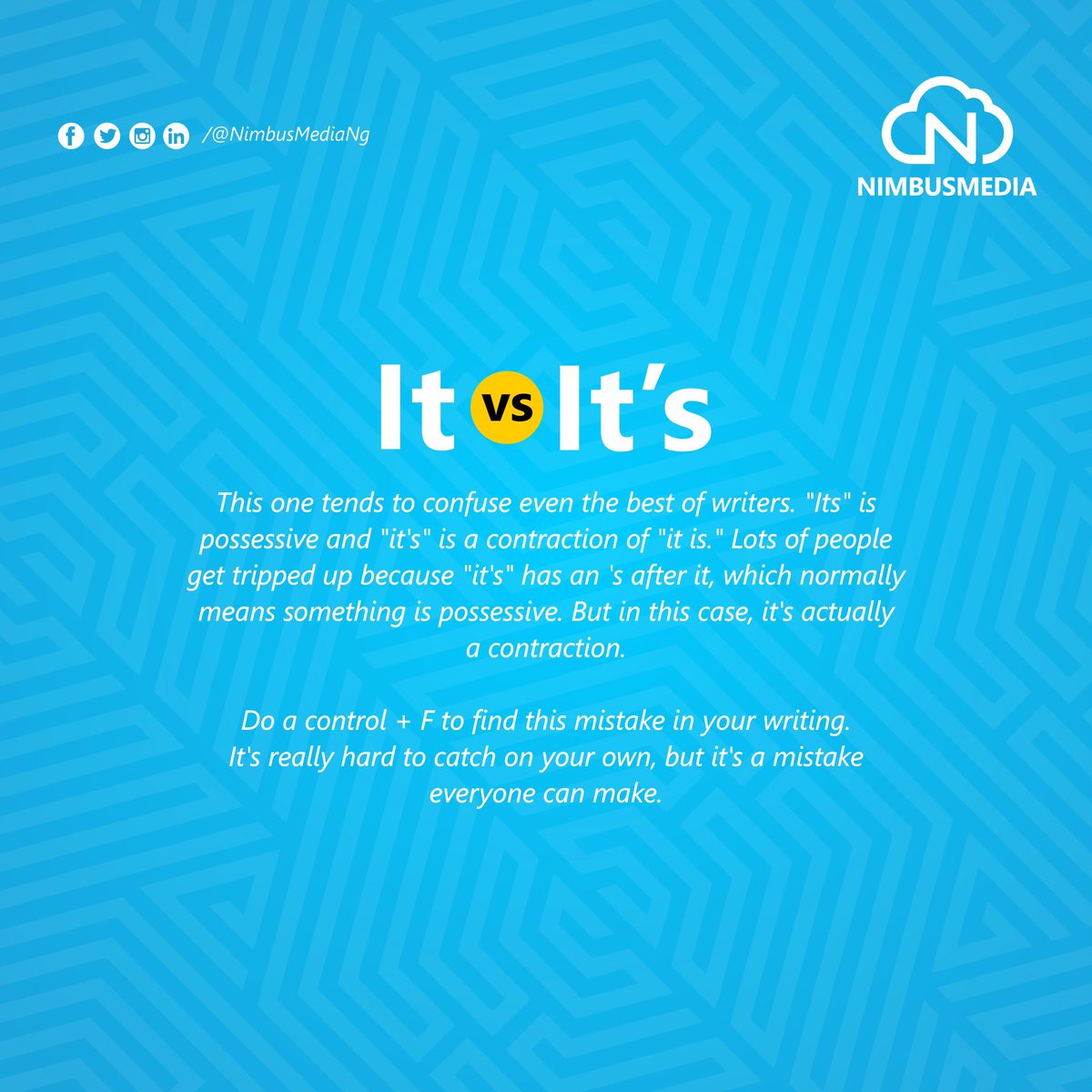 NimbusMediaNG's tweet photo. Well, let’s be real- we’ve all had our moments with these blunders, right?
…🙈🙈☺️
Tag that friend or colleague that’s the Picasso of blunders..Help a brother or sister out. 😂👀😜
#Nimbusmedia #work #workplacetips #workplacegrammar #propergrammar #mistakes #informative https://t.co/U27YRibuRh