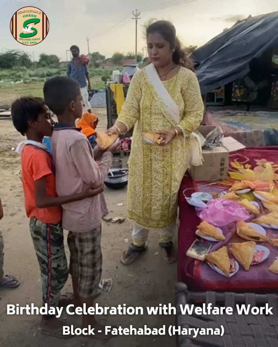GreenSwelfares's tweet photo. Celebration with humanity! Shah Satnam Ji Green 'S' force Wing volunteers' birthday celebrations touched the hearts of needy kids, the earth with new plants , and our animal friends with nourishing feed . A true celebration of life and compassion! #CelebrationWithWelfare #DeraSachaSauda