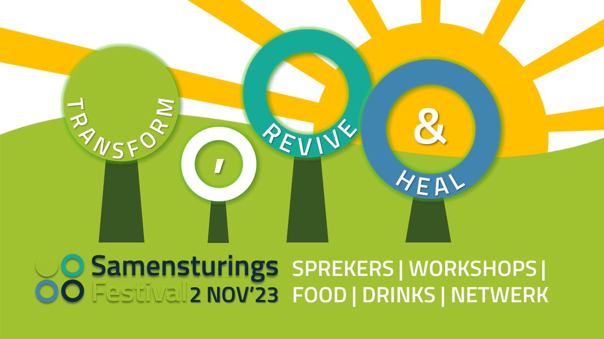 TRANSFORM, REVIVE &amp; HEAL Hoe transformeren we onze samenleving naar een plek waar we ons weer veilig en verbonden weten? Ontdek het op het (gratis!) Samensturingsfestival op 2 november. Meld je aan via deze link: samensturingsacademie.nl/samensturingsf…
#Samensturing #festival #transformatie