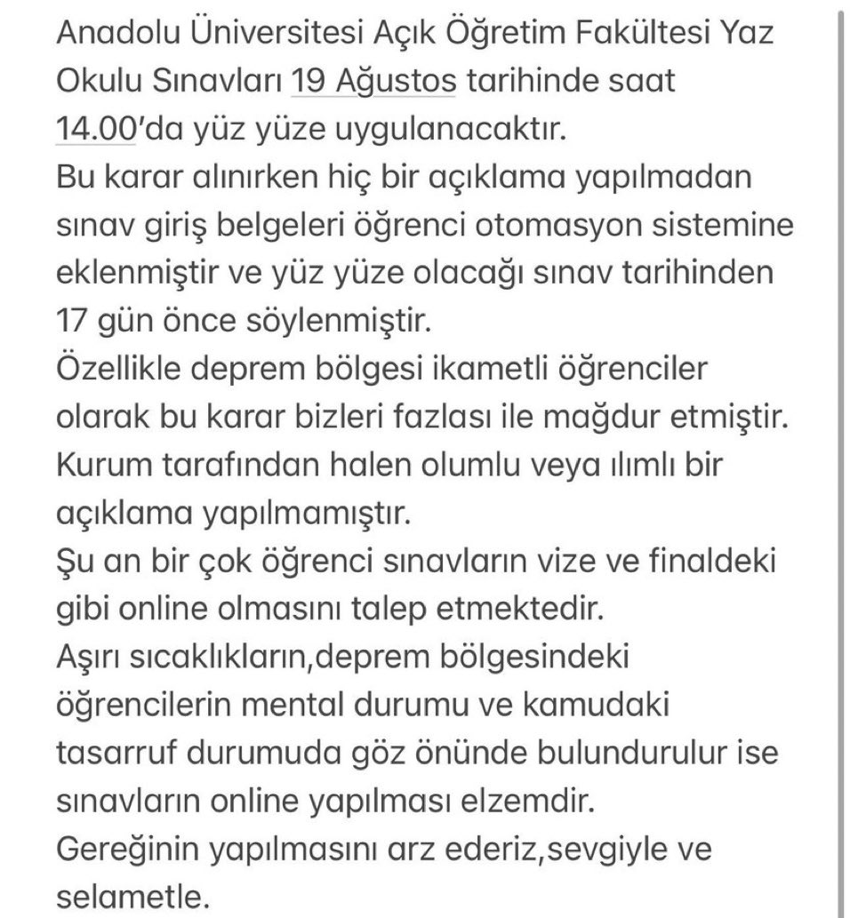 #yazokuluonlineolmalı
<a href="/RTErdogan/">Recep Tayyip Erdoğan</a> 

<a href="/ProfFuatErdal/">Fuat Erdal</a>
<a href="/Anadolu_Univ/">Anadolu Üniversitesi</a>