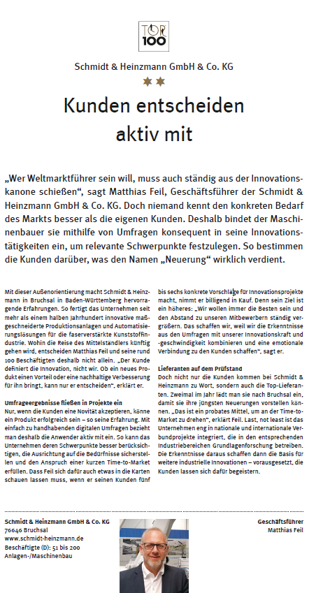 SuHGermany's tweet photo. ‘The customer defines innovations, not us. Whether a new product brings a benefit to them or a lasting improvement is the customer’s choice‘ 
https://t.co/Bm2xpicFu5

#innovation #sme #plastics #Top100 #award #innovationprocess #customer #survey https://t.co/rcL8zZcDLr