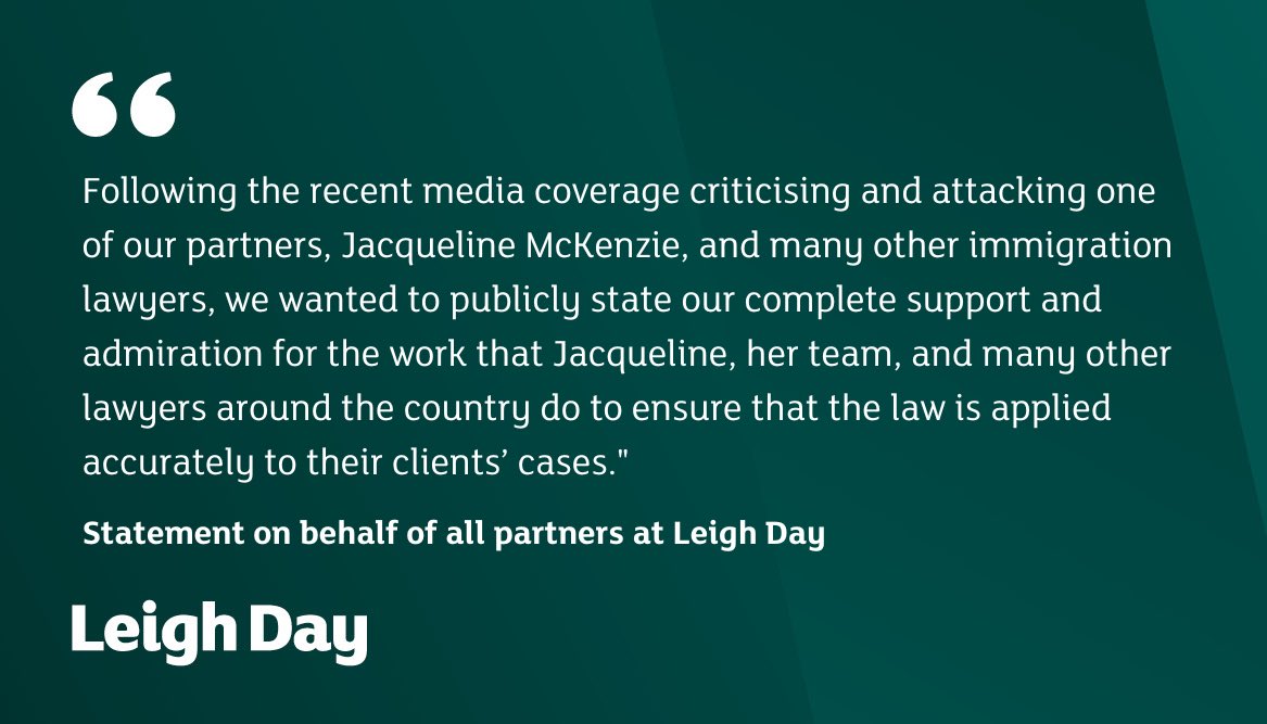 Leigh Day tweet media